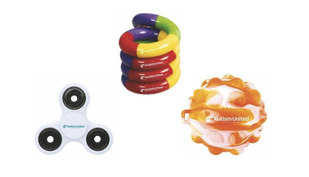 Autism United sensory and fidget items